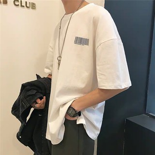 Áo Thun Tay Lỡ BARCODE TEE Unisex (Trắng/Đen)