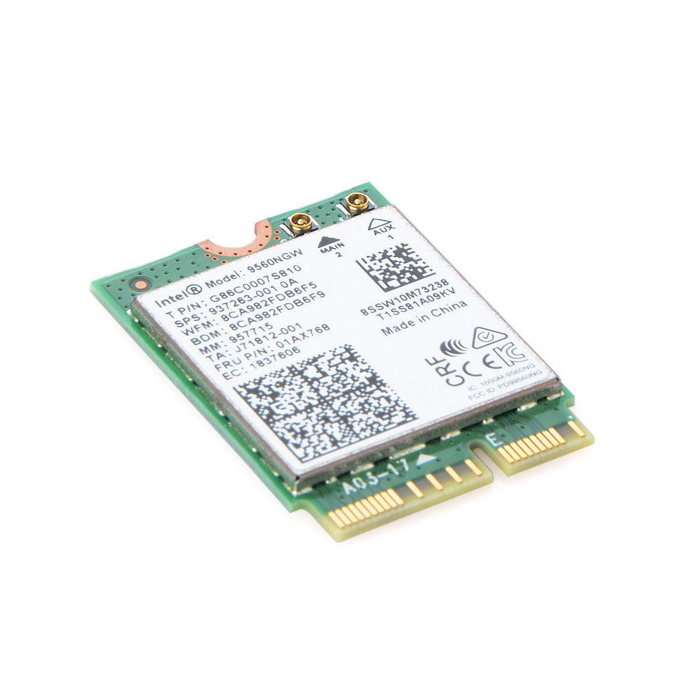 Thẻ WiFi không dây AC 9560 cho Intel 9560NGW 802.11ac NGFF 2.4G/5G Bluetooth5.0 | BigBuy360 - bigbuy360.vn