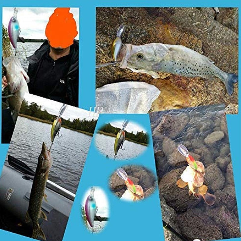 Mồi Câu Cá Giả Bằng Nhựa 9 Màu Mắt 3D 4.5cm / 3.5g