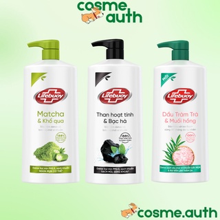 Sữa Tắm Lifebuoy Detox Matcha & Khổ Qua / Than Hoạt Tính & Bạc Hà / Tràm Trà & Muối Hồng 800g