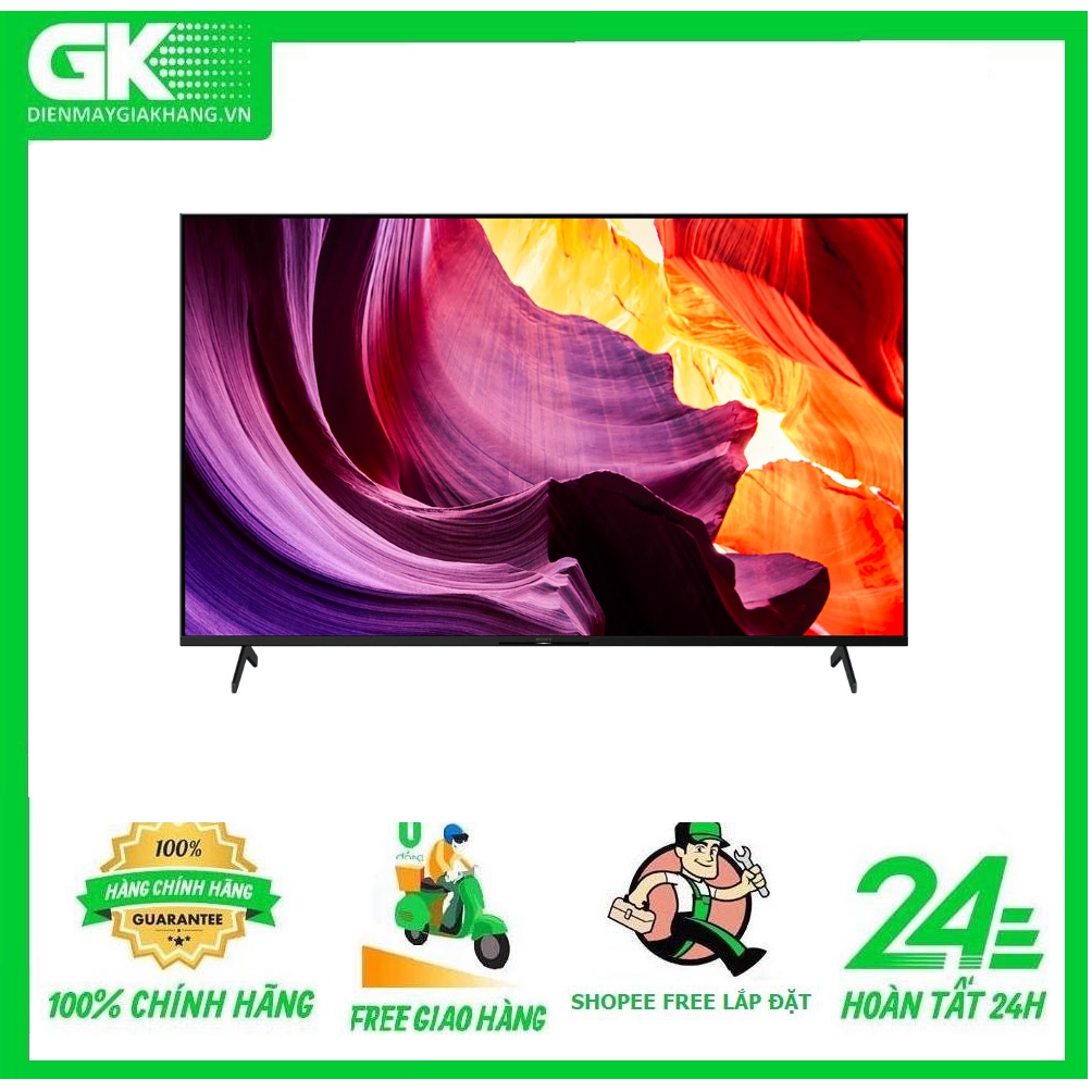 KD-65X80K MIỄN PHÍ CÔNG LẮP ĐẶT Tivi Sony 4K 65 inch KD-65X80K Mới 2022