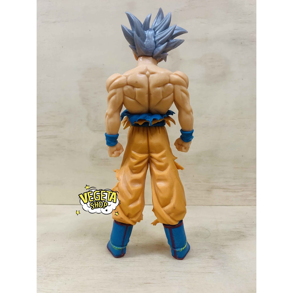 Mô hình Dragon Ball Super - Mô hình Son Goku Songoku Ultra Instinct UI Bản năng vô cực - Goku tóc bạc - Cao 18cm