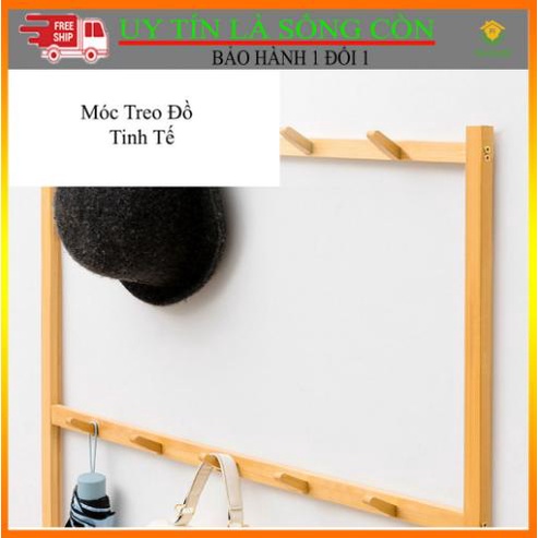 [Miễn Phí Ship] Kệ Treo Quần Áo, Kệ Giày, Kệ Để Đồ Đa Năng Gỗ Tre Kiểu Hàn Lắp Ghép Dễ Dàng Tiện Lợi Vệ Sinh Dễ Dàng