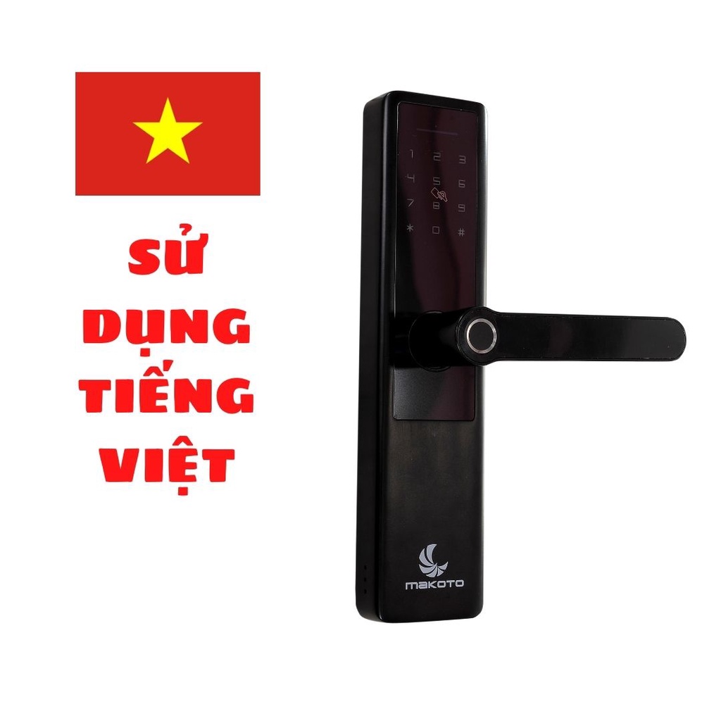 Khóa vân tay (TIẾNG VIỆT) Makoto dòng khóa Kanata 250 (Giá đã bao gồm VAT)