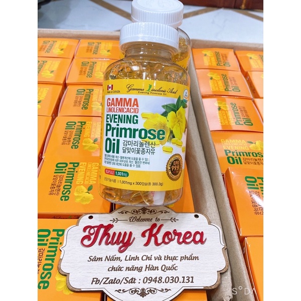 Tinh Dầu Hoa Anh Thảo ,VIÊN UỐNG HOA ANH THẢO HÀN QUỐC 300Viên Mẫu Mới