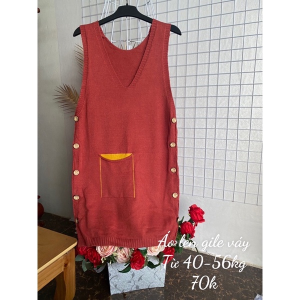 Áo len gile kiểu