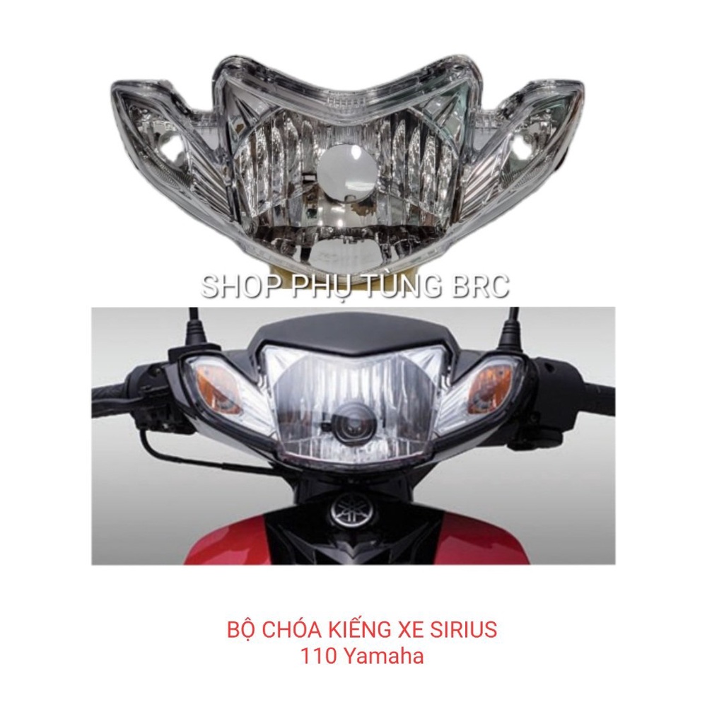 Bộ chóa, kiếng đèn pha xe SIRIUS Nhật 110, SIRIUS 50