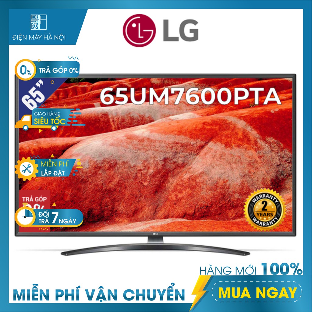 Smart Tivi LG 65 Inch UHD 4K 65UM7600PTA Model 2019 - Có Magic Remote | BigBuy360 - bigbuy360.vn