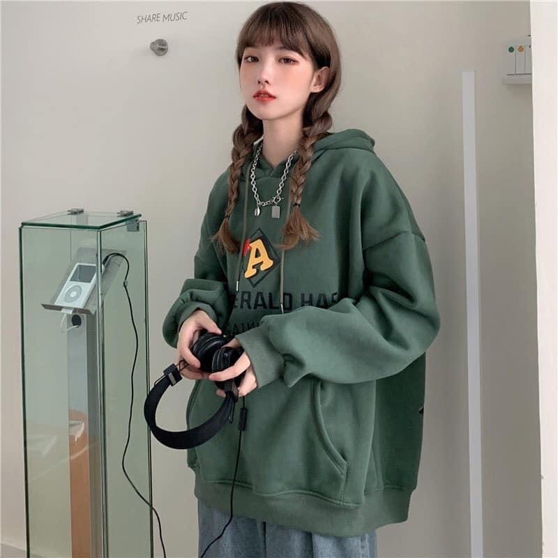Áo Hoodie Nữ From Rộng Chất Nỉ Chữ A Unisex, Áo Hôdie Nữ | BigBuy360 - bigbuy360.vn