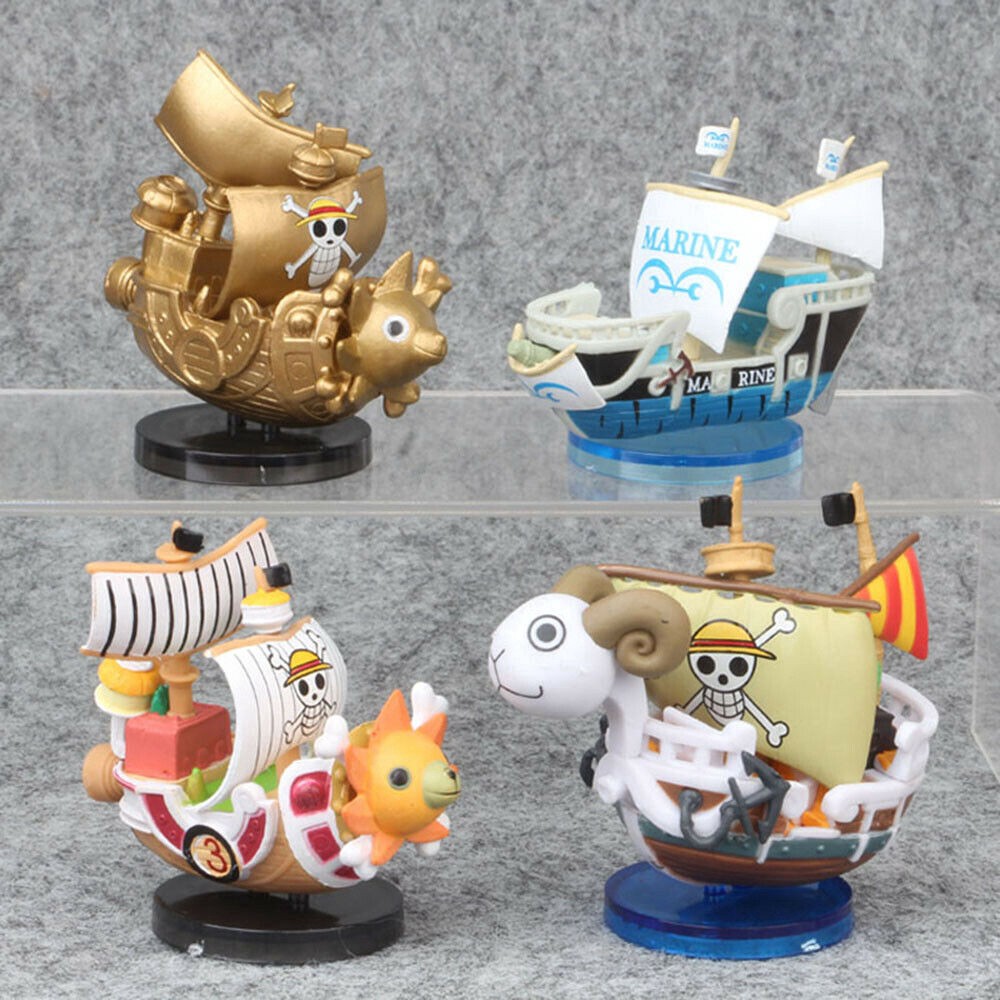 (Mini) Mô hình tàu thuyền cướp biển hoạt hình One Piece Merry Sunny Golden Sunshine Marine