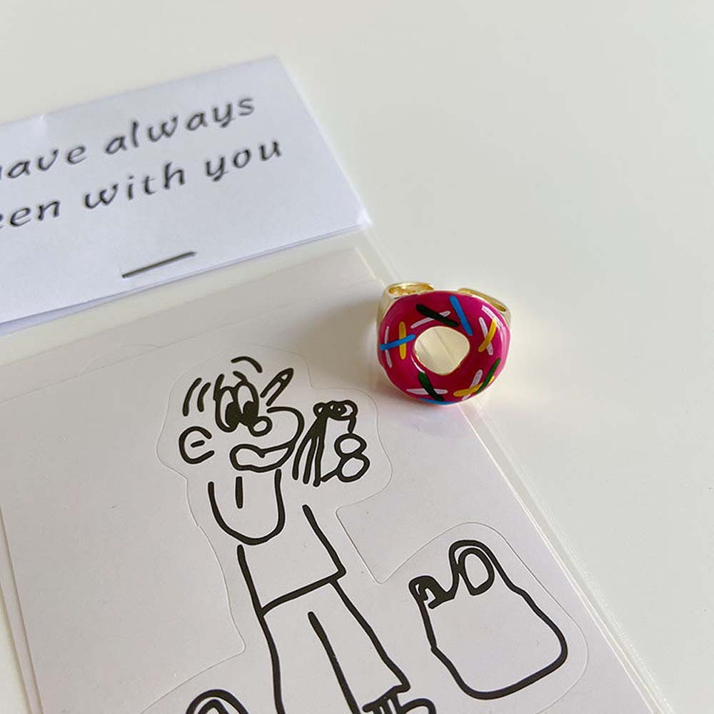 vòng cổ Nữ Hình Bánh Donut Đáng Yêu