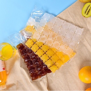 Combo 10 túi làm đá viên, kem viên, yourt viên nhiều ô