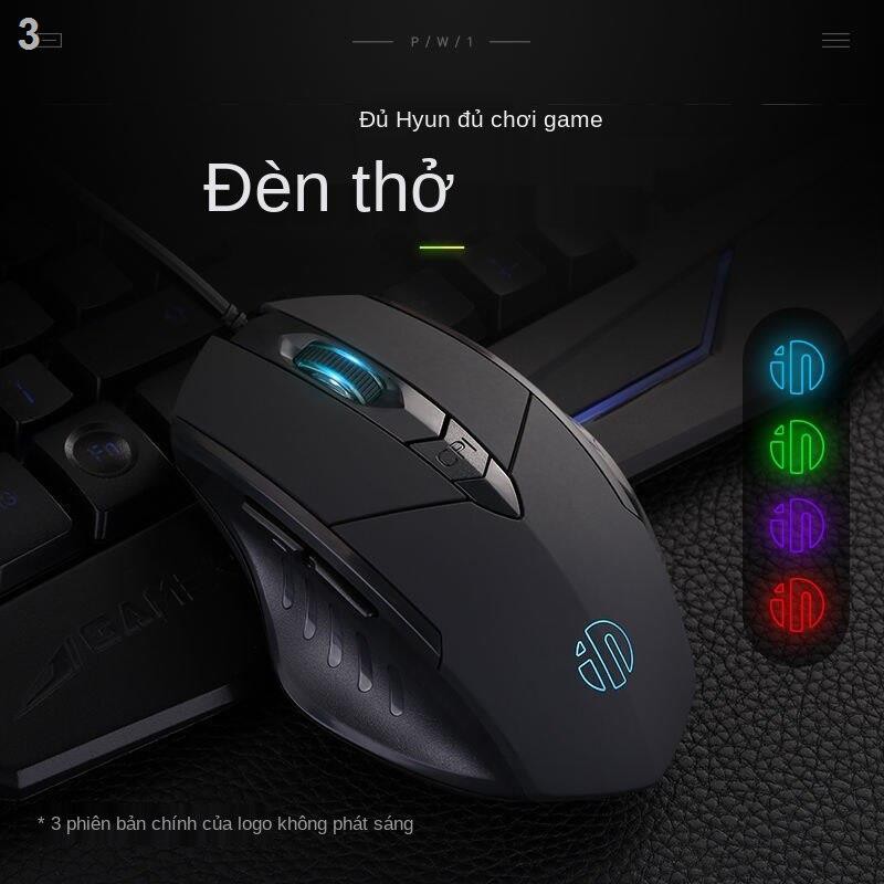 ✠❃chuột có dây vô hình usb trò chơi macro tắt tiếng máy tính game tại nhà văn phòng kinh doanh quán cà phê In