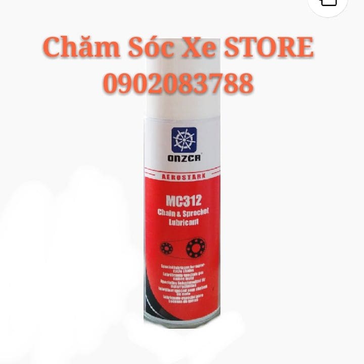 Chai Xịt Bôi Trơn Sên - Chai Xịt Dưỡng Sên Đa Dụng Onzca MC1312 Chain & Sprocket Lubricant 400ml