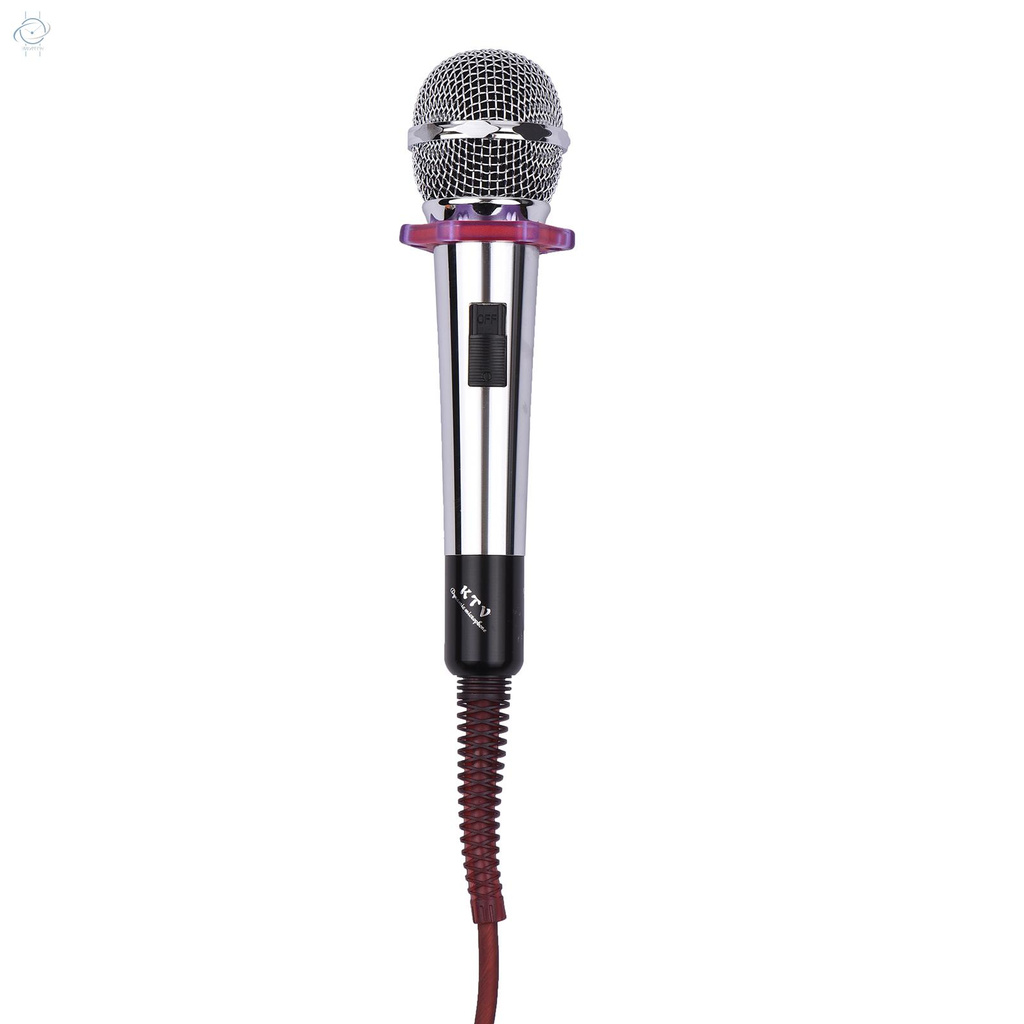 ♫Muslady Dynamic Handheld Cardioid Condenser Microphone Wired Mic 4.5m/15ft Cable 6.35mm Plug for Music Singing Karaoke Stage Live Performance