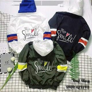 ÁO KHOÁT DÙ Smile [Có Form Rộng XL - Kèm Ảnh Thật]