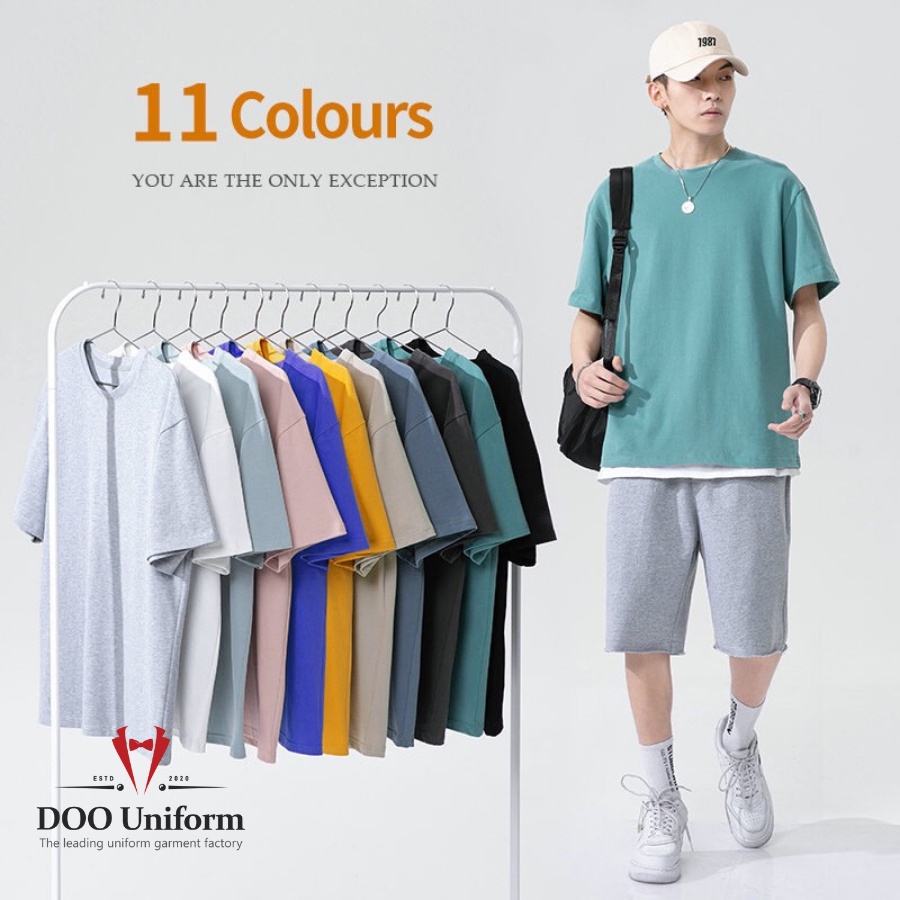 [DOO T-SHIRT] Áo Thun Màu Da Uniex Nam (Cotton 65/35)