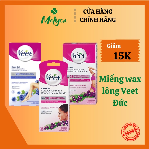 Miếng wax lông Veet dành cho ria mép, body, bikini, tay chân Đức nội địa - Shop Melyca