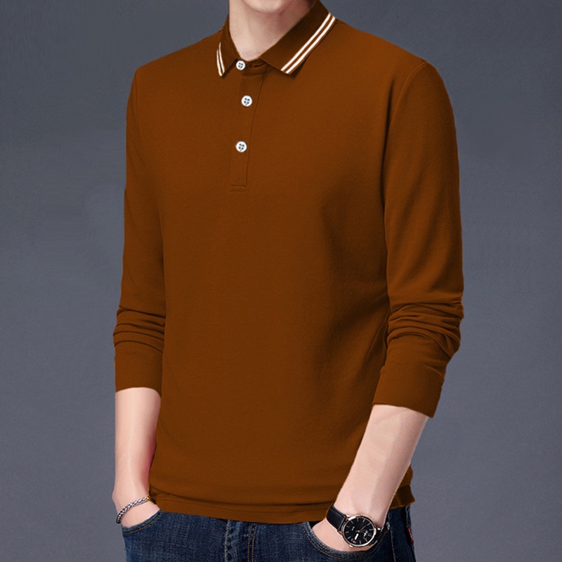 Áo thun AOKANG cổ sơ mi ngắn tay thời trang hè phong cách công sở thoải mái cho nam