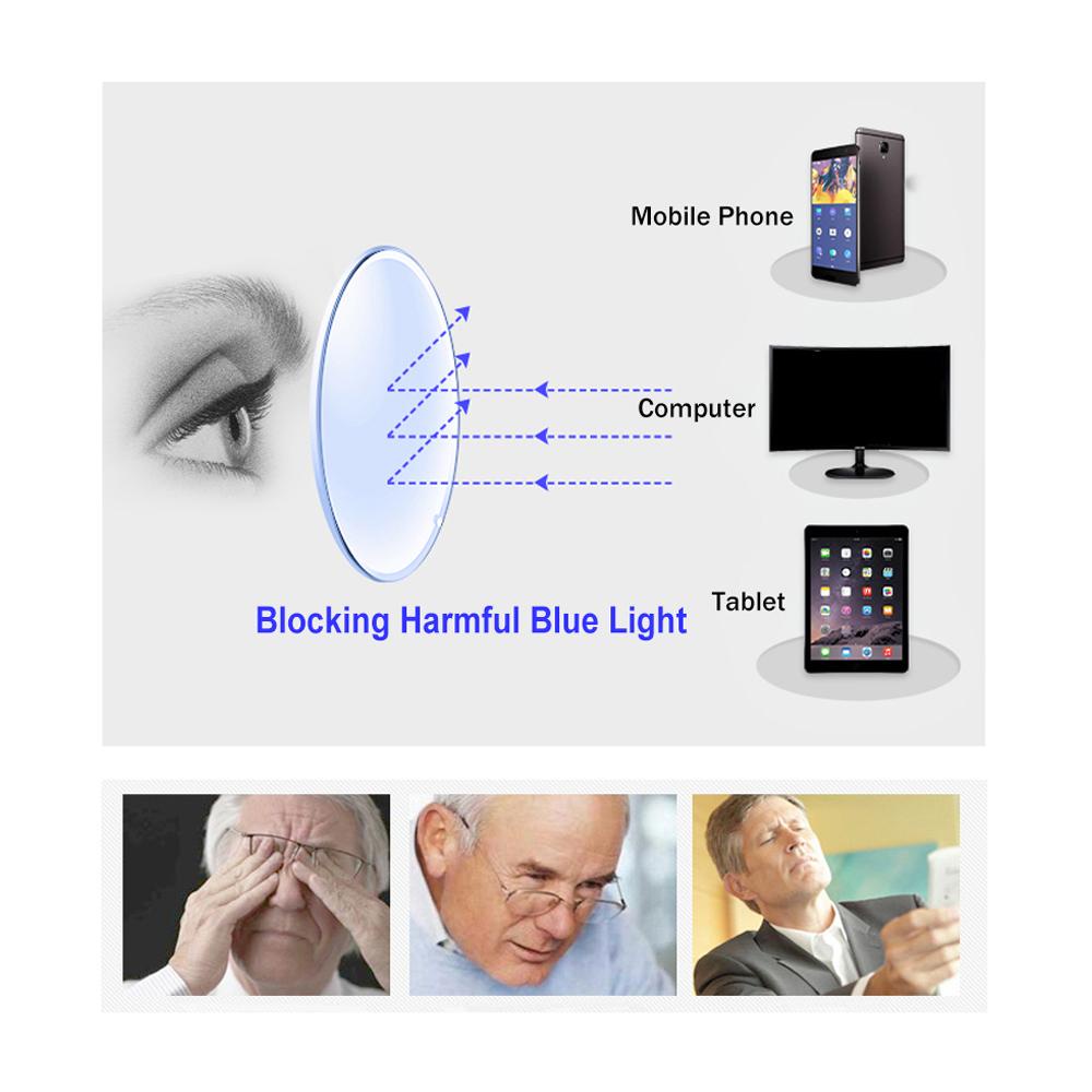 OKDEALS Fashion Progressive Multifocal Eyewear Diamond-cut Reading Glasses Computer Goggles Vision Care Rimless Ultralight Blue Light Blocking for Men Women Presbyopia Eyeglasses/Multicolor