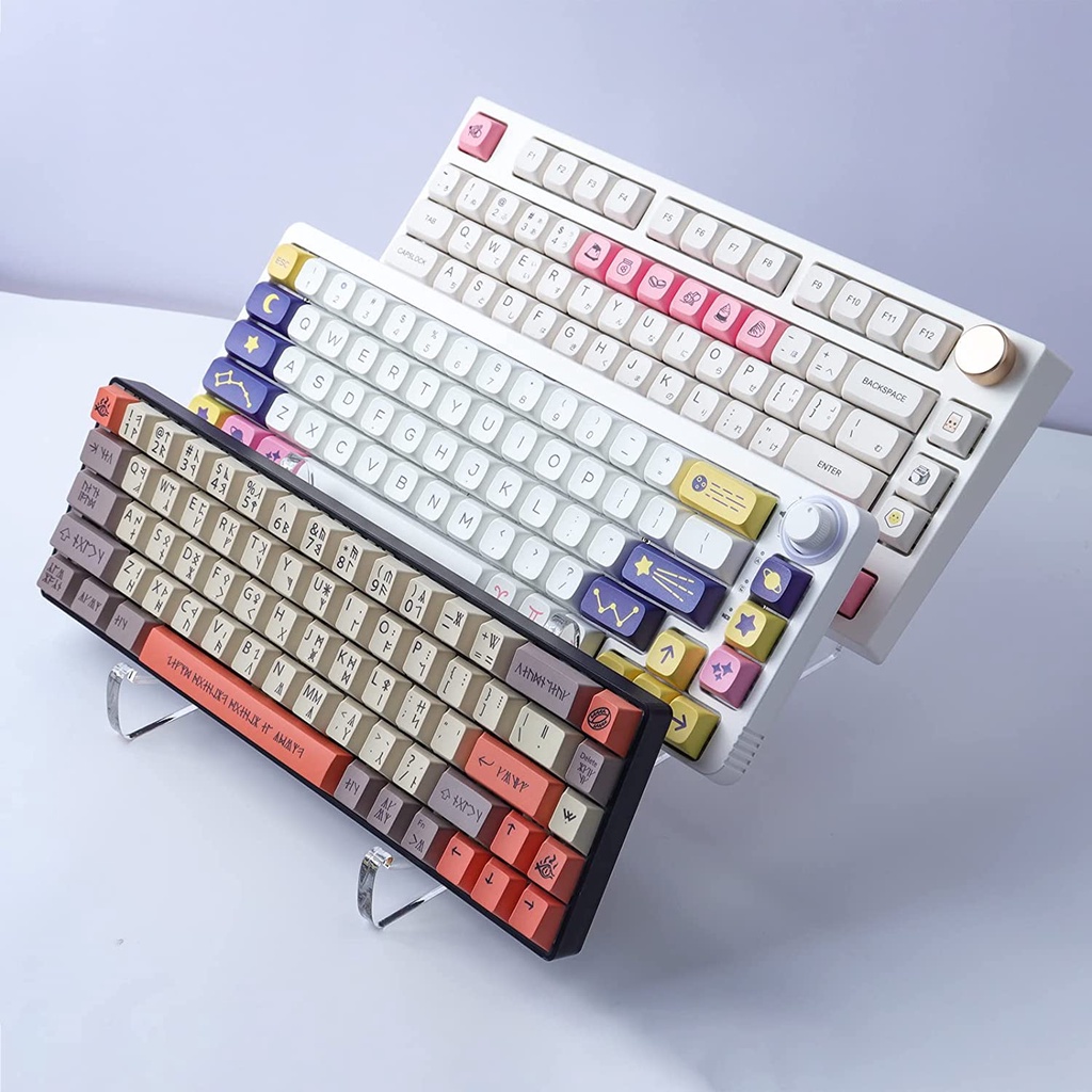 Chân đế bàn phím TOPWANG Đế màn hình bàn phím cơ 3 tầng Giá đỡ khung acrylic siêu dày trong suốt Giá đỡ bàn phím chơi game Giá đỡ tấm