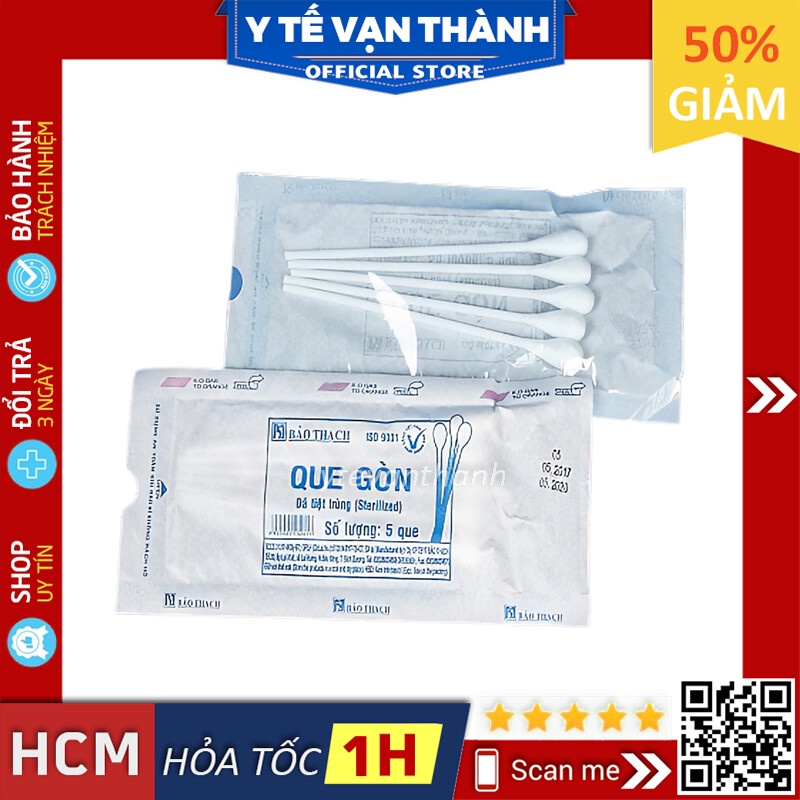 ✅ Que Gòn Đầu Lớn- Bảo Thạch (Bịch 20 Que), Hoặc Thương Hiệu Tương Đương -VT0208