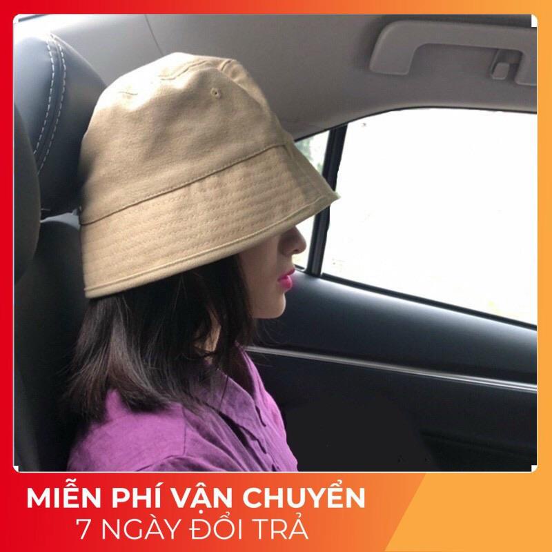 Nón bucket vành cụp trơn nhiều màu phong cách Ulzzang Unisex AN 44