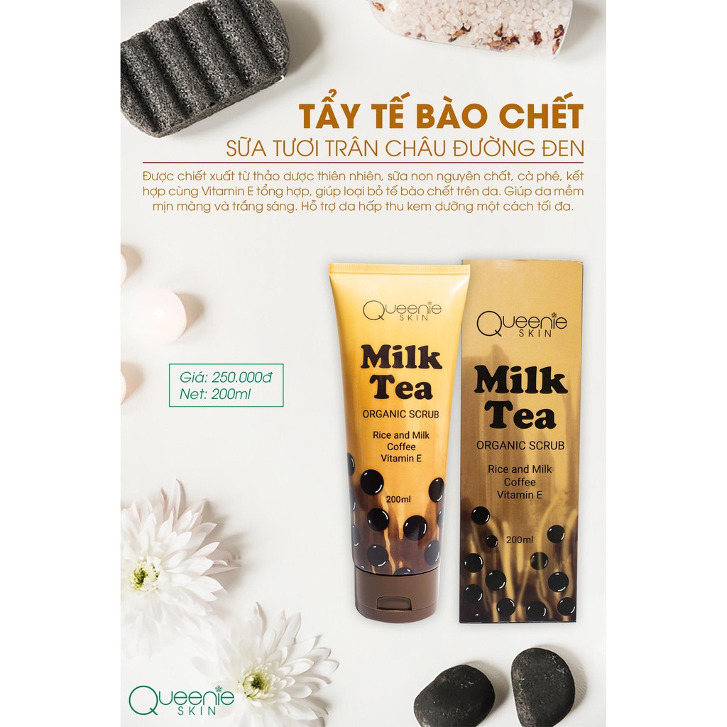 TẨY TẾ BÀO CHẾT TRÂN CHÂU ĐƯƠNG ĐEN QUEENIE SKIN