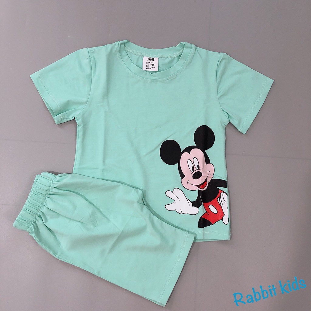 Quần Áo Trẻ Em 💝FREESHIP💝 Đồ Bộ Cho Bé Hình Mickey - Bộ HM Xuất Dư Xịn