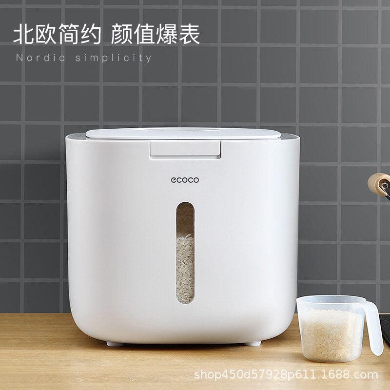 Thùng đựng gạo và ngũ cốc thông minh chống ẩm mốc côn trùng tiện dụng dung tích 10 lít