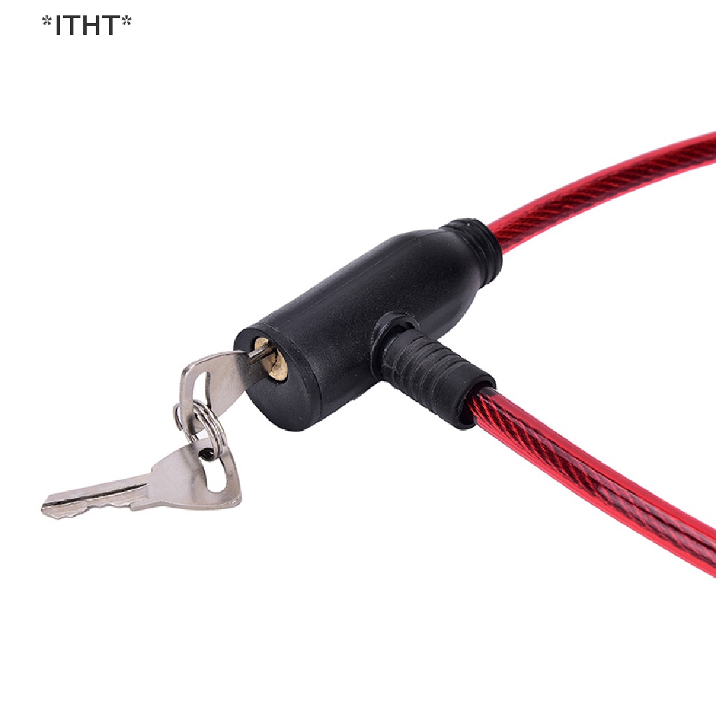 Khóa xe đạp/ scooter chống trộm 8x640mm kèm 2 chìa khóa chất lượng cao
