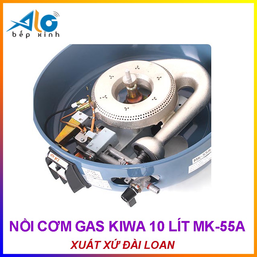 Nồi cơm gas Kiwa 10 lít MK-55A - Xuất xứ Đài loan - Alo Bếp xinh