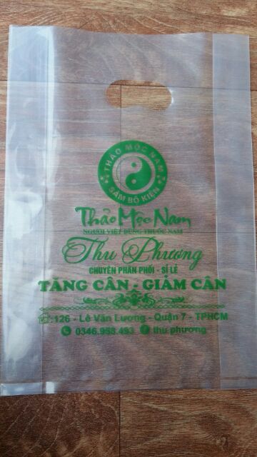 Túi nilon -in theo yêu cầu- kt 15x25, 20x30, 25x35 và 30x42-
