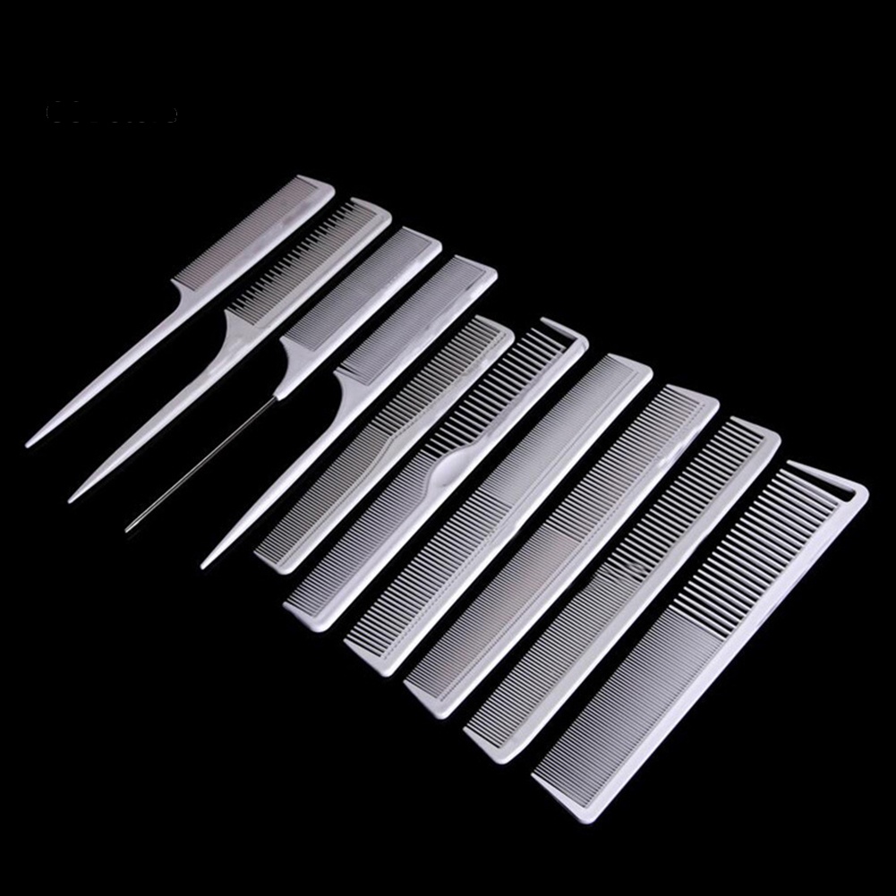 Bộ 10 Lược Carbon Cắt Tóc Chống Tĩnh Điện Chuyên Dụng Cho Salon