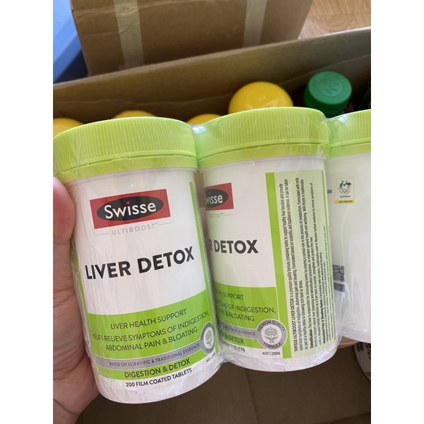 Viên uống Swisse Ultiboost Liver Detox, hỗ trợ thải độc gan, tăng cường chức năng gan cho cơ thể