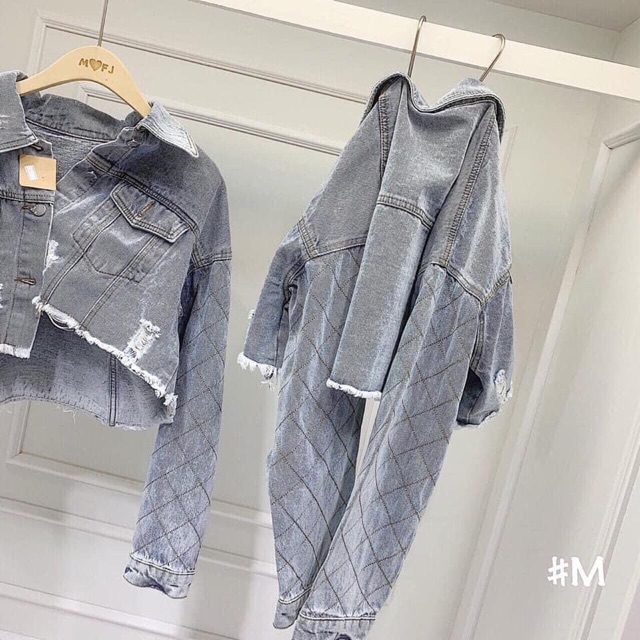 Áo khoác bò crotop trám | BigBuy360 - bigbuy360.vn