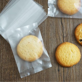 (Set 100) Túi bánh quy trong suốt hàn mép nhiều kích thước