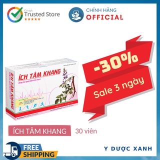 Mua ích tâm khang, 30 viên, viên uống bổ tim mạch - y dược xanh