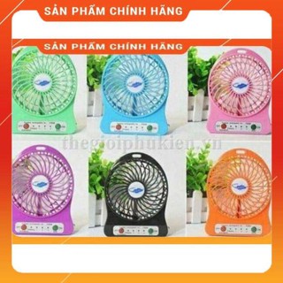 Freeship Quạt Sạc Mini Fan 3 tốc độ cực mát