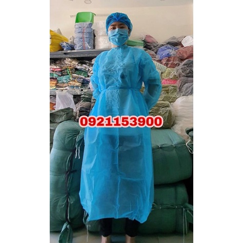 Áo phẫu thuật phòng mổ màu xanh