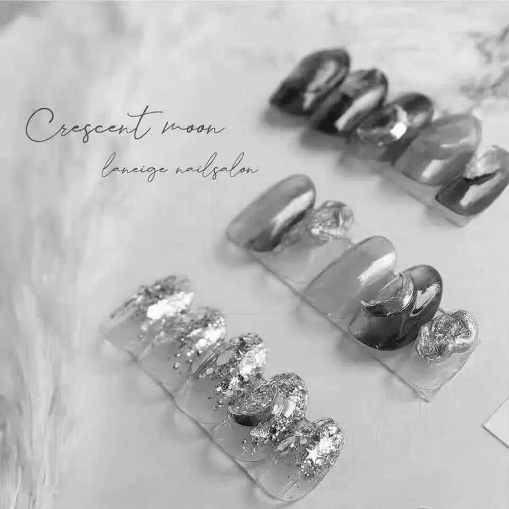 Phụ Kiện Trang Trí Móng Tay Hình Mặt Trăng Phong Cách Nhật Hàn Charms
