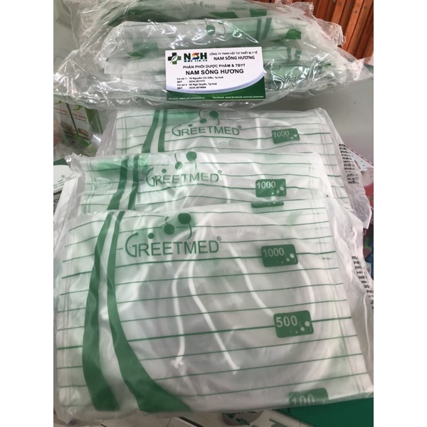 ❤COMBO 10 TÚI❤️Túi chứa nước tiểu túi đựng nước tiểu có van xả thẳng và van T van xả ngang và có dây treo Greetmed
