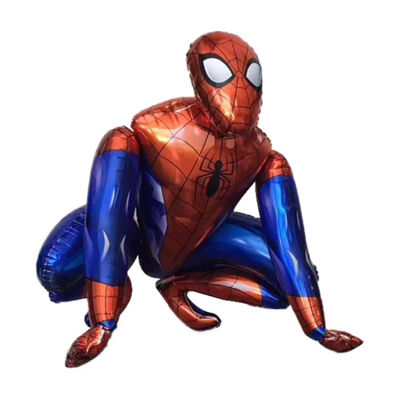 Bong Bóng Nhôm 3D Hình Spiderman Iron Man Batman Superhero Trang Trí Tiệc Sinh Nhật Cho Bé Trai