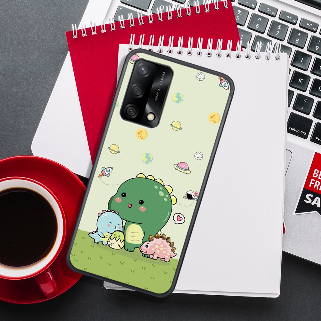 [HOT]ỐP OPPO A54 - A55 4G - A55 5G - A74 - A94 - REALME 8  , IN HÌNH KHỦNG LONG CHIBI SIÊU DỄ THƯƠNG.