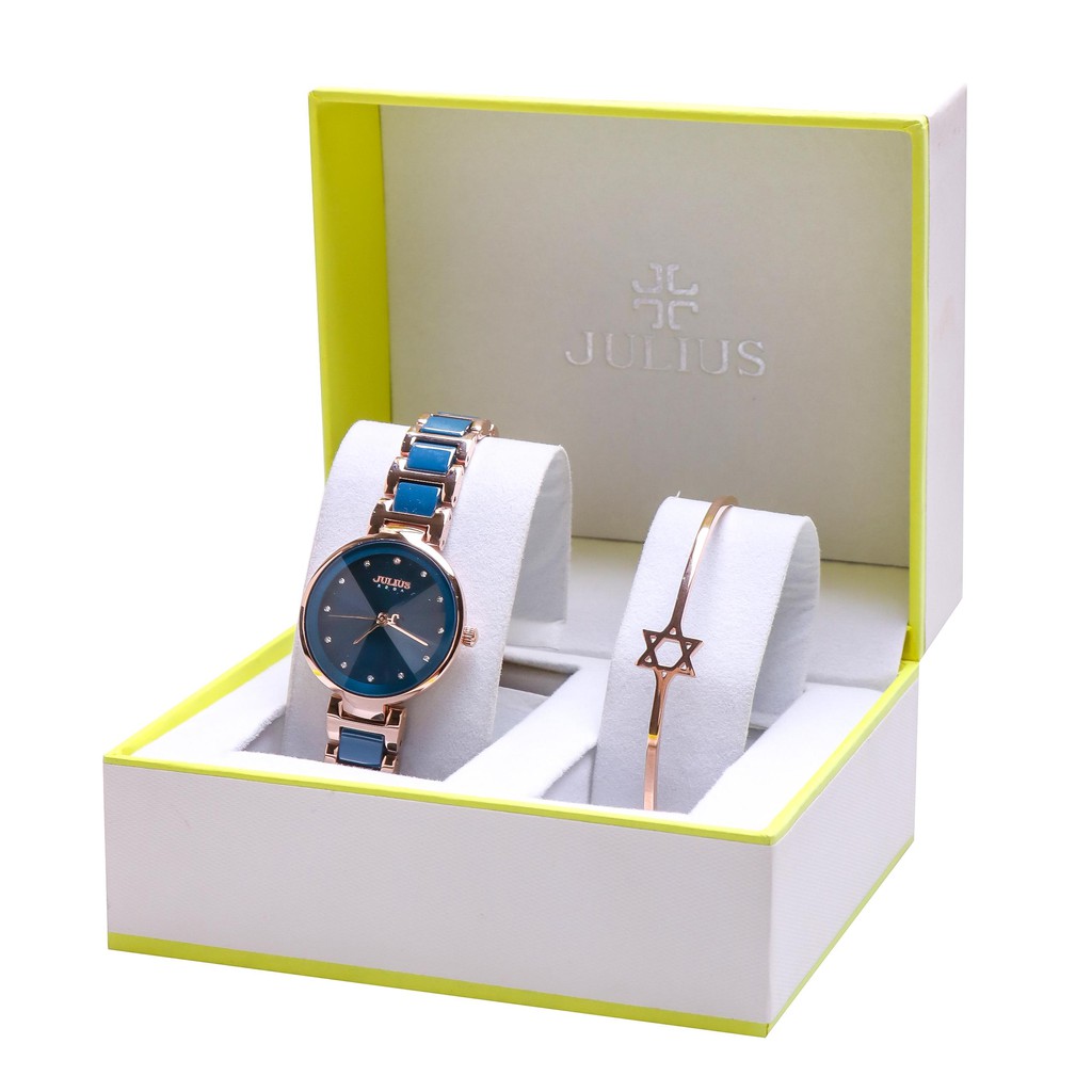 Combo đồng hồ nữ và lắc tay Nữ Julius Ja-1209