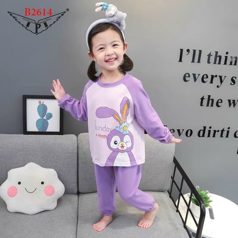 Lyvyshop - (Hàng đẹp) Bộ dài phối tay siêu dễ thương cho bé trai, bé gái 09-26kg