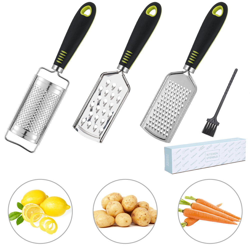 Bộ Dụng Cụ Bào Phô Mai Bằng Thép Không Gỉ Nhiều Màu Sắc Kèm Hộp Đựng | BigBuy360 - bigbuy360.vn