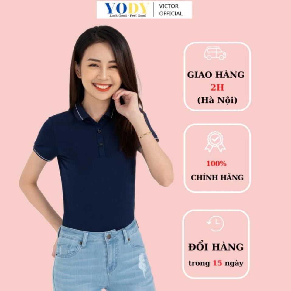 Áo Polo Nữ Pima YODY Áo Thun Cotton Co Giãn, Thấm Hút Mồ Hôi, Thời Trang Công Sở - Mã: APN3010 . * New *