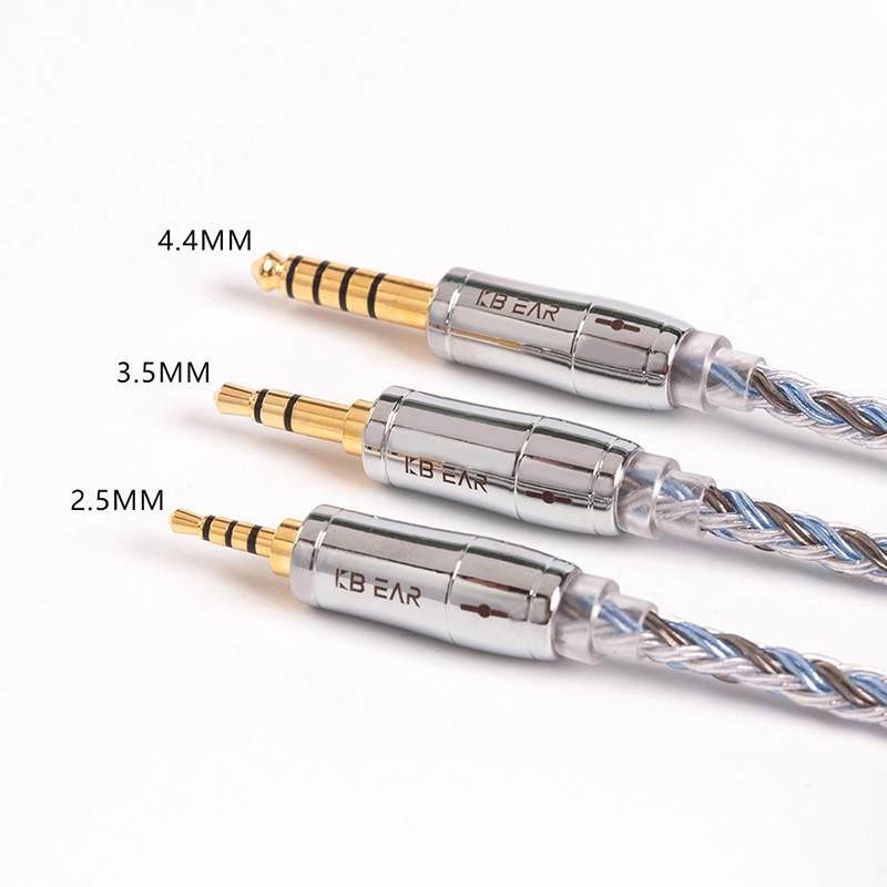 Dây Cáp Đồng Mạ Bạc 16 Lõi 2.5/3.5/4.4MM Với MMCX/2pin/QDC Tfz Cho KZ ZS10 ZSN Pro ZSX BLON BL-03 ZSX V90
