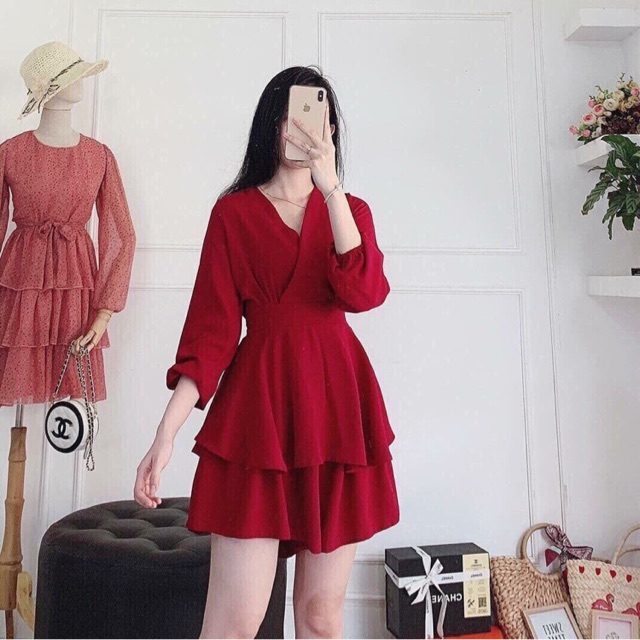 đầm thắt nơ